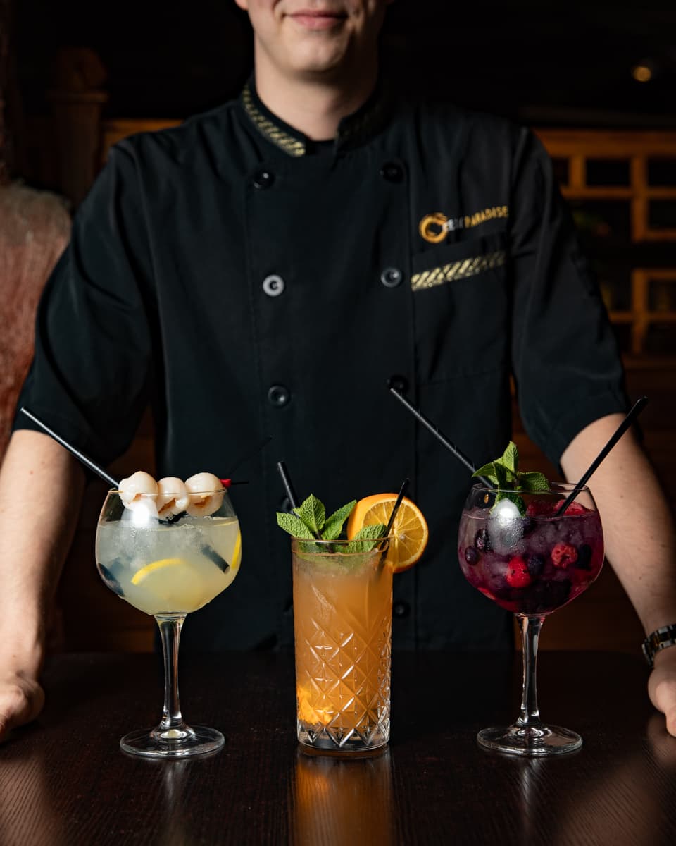 Cocktails bij Ocean Paradise